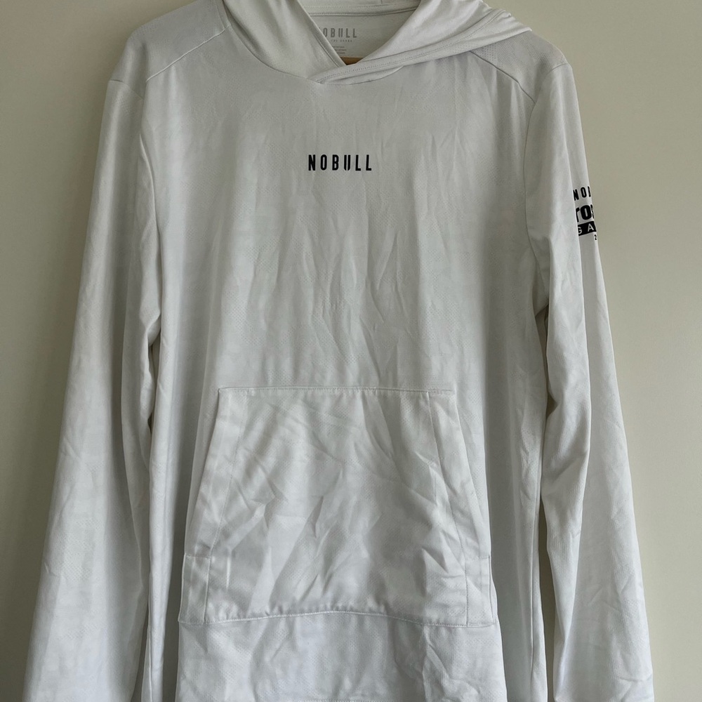 NOBULL Classic White Pullover Hoodie